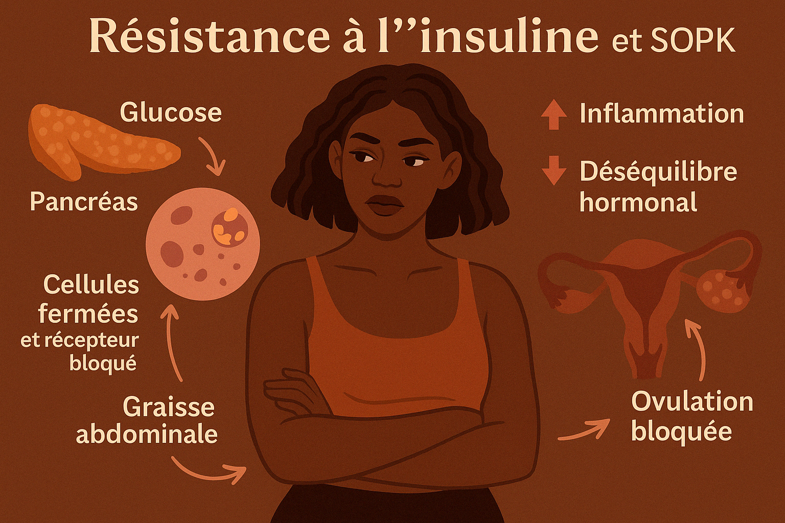 La résistance à l'insuline et le lien avec le Syndrome des ovaires polykystiques (SOPK/SMOP)