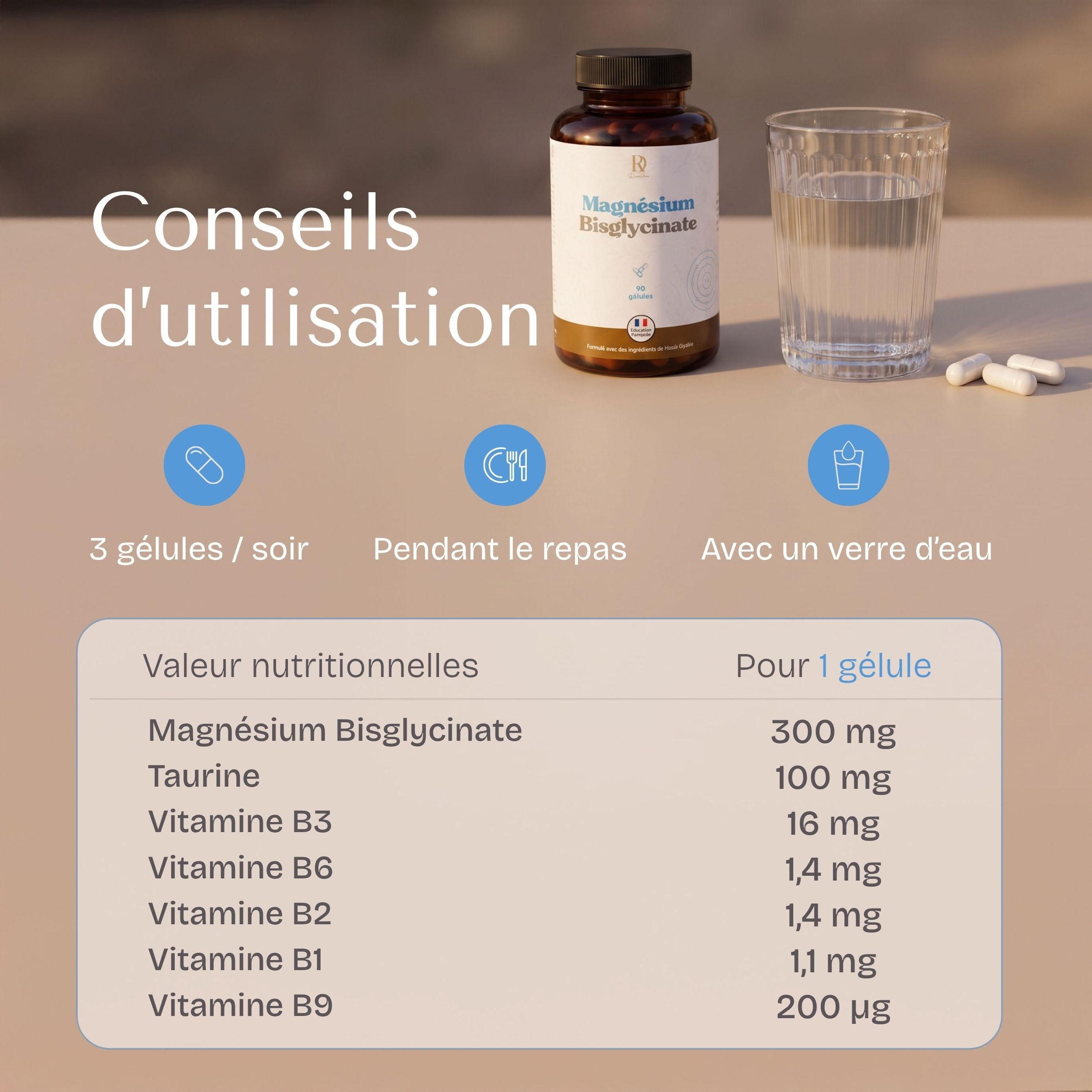 Magnésium bisglycinate + B-Complexe