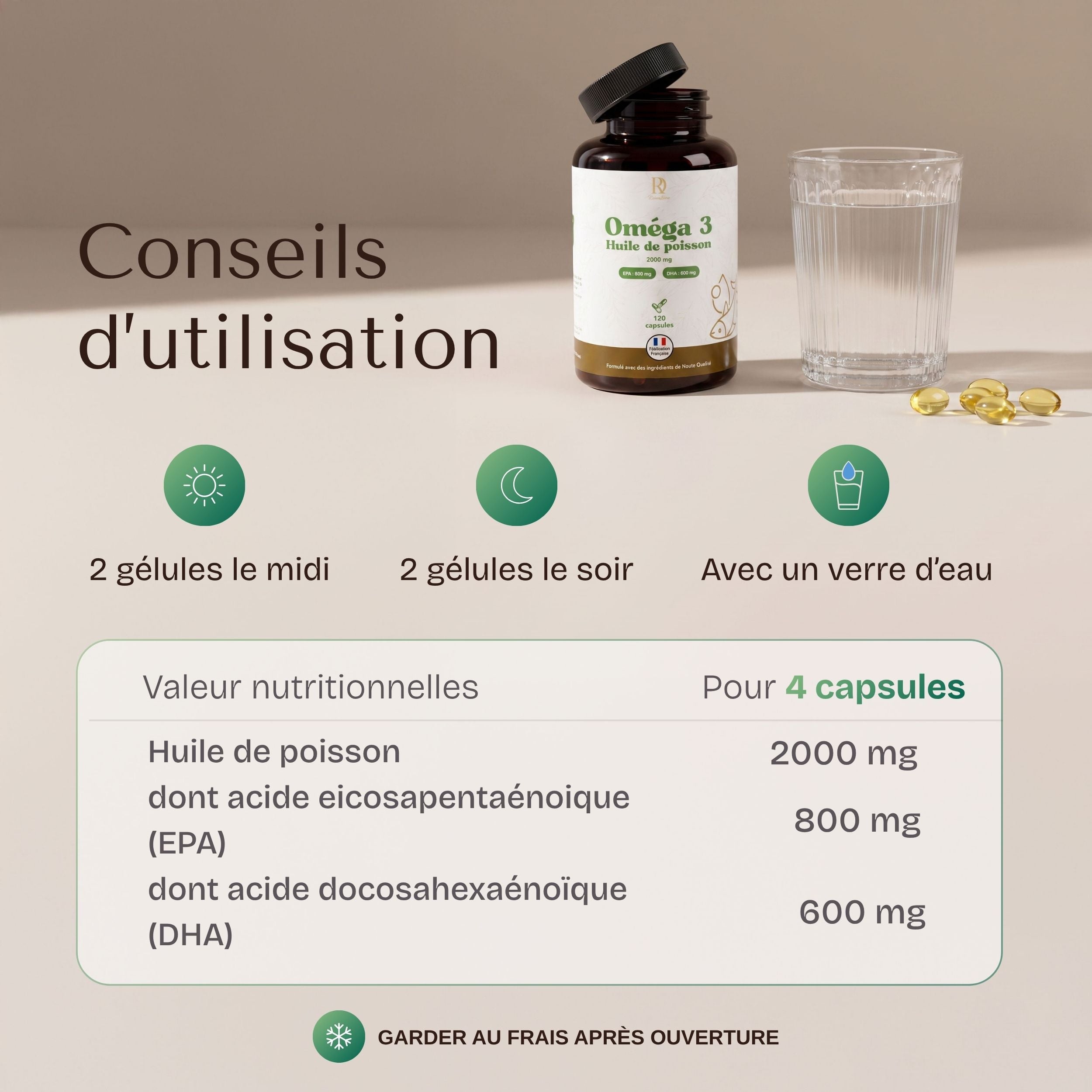 Oméga 3 - Cure de 1 mois